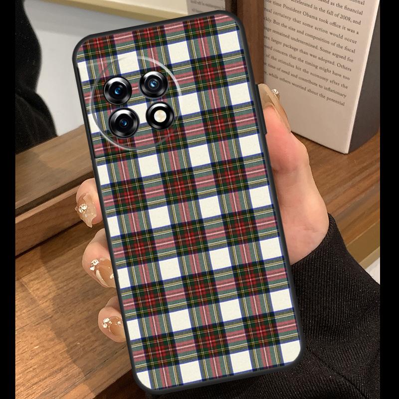Clan Stewart Dress Tartan Plaid Case For OnePlus Nord 5 CE 2 3 4 Lite N20 N30 OnePlus 15 R 13R 12R 10T 13T 10 11 12 13 Cover