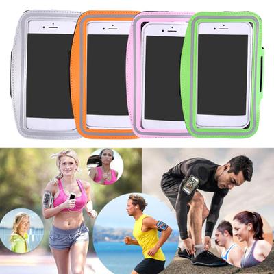 Braçadeira para Corrida Resistente à Água Porta-Celular Ajustável Fitness Esportes Banda de Braço com Chave