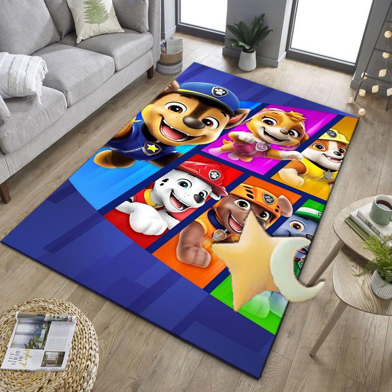 Dog Paw Heroes Office Rug Chair Mat, Game Carpet, Suitable for Front Door, Bedroom, Living Room, Desk, Holiday Gift