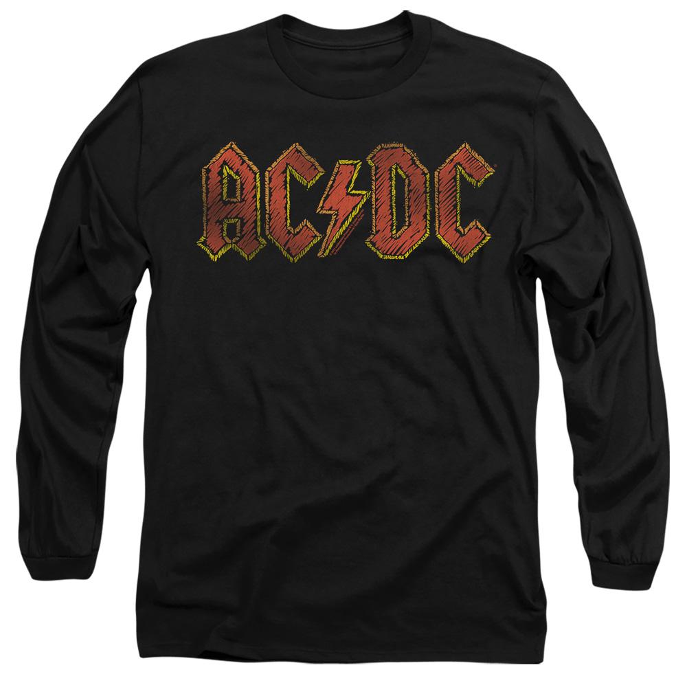AC/DC Unisex Adult Hand Drawn Logo T-Shirt