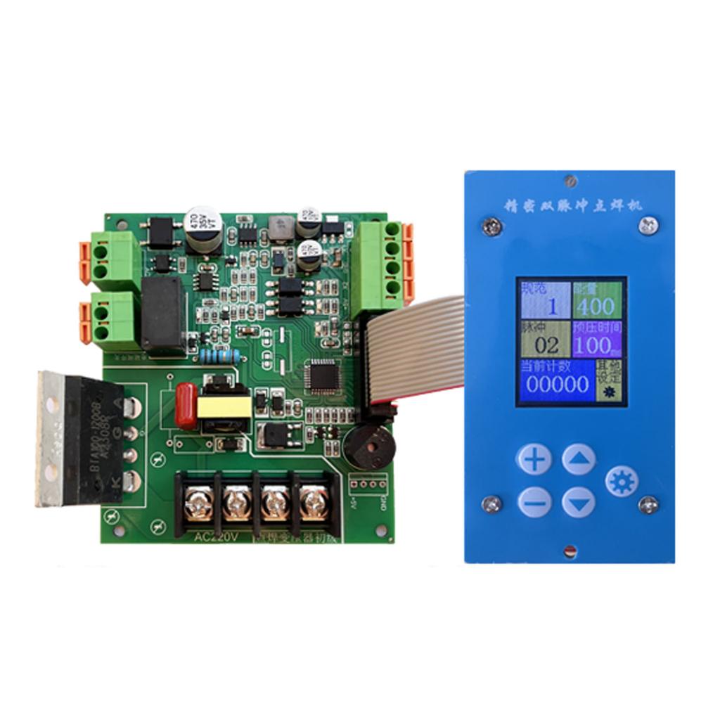 Dual Pulse Spot Welder Control Board Current Control, DIY Spot Welder Modification with Color Screen, ZY30B