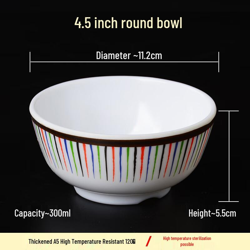 Durable Round Melamine Serving Bowl