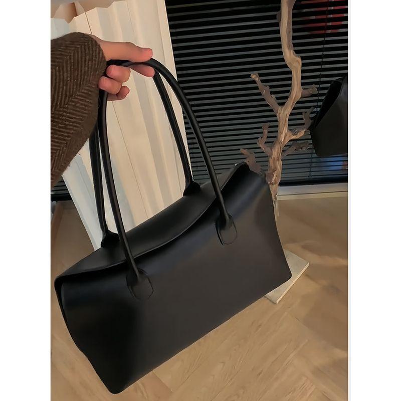 

NNO Minimalist Black One Shoulder 15-Inch Business Trip Women s Bag Black