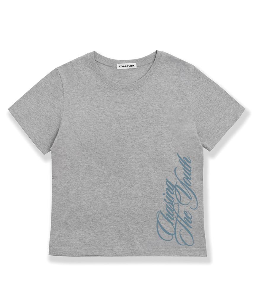 Bibalabida Poetic Crop Short Sleeve T-Shirt