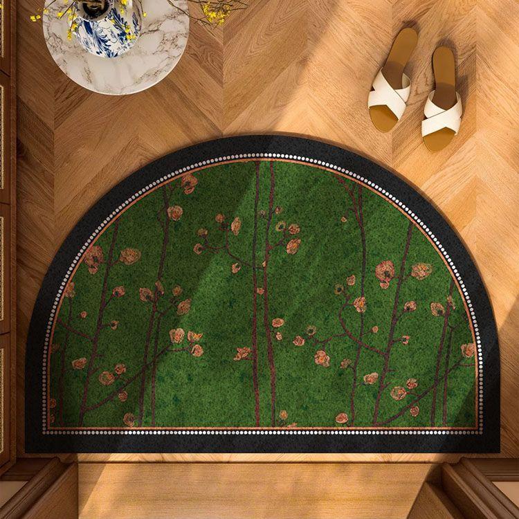 Half Circle Entrance Door Mat Entrance Floor Mat Outdoor Entrance Foyer Rubbing Foot Mat Dirt Resistant New Chinese Style Carpet