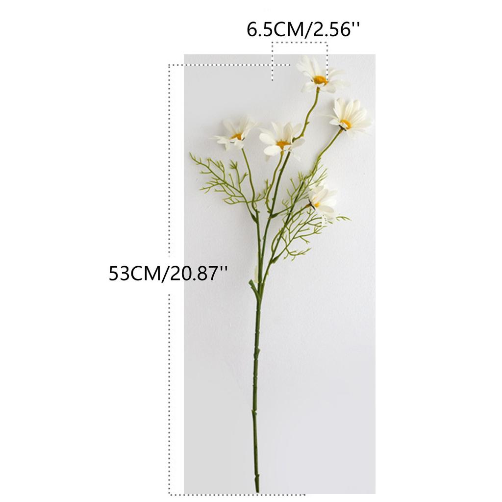 10PCS Artificial Silk Fake Daisy Flower Bouquet Home Decoration Wedding Flowers Arrangement Garden Table Centerpieces Decoration