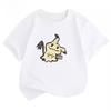 Potdemiel Summer New Pikachu Children's Pure Cotton T-Shirt, Comfortable and Breathable, Suitable for Both Boys and Girls.