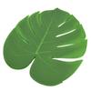 12PCS Green Monstera Leaf Table Place Mats Heat Insulation Placemat Table Flag  Table Decor