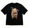 Funny Stock Hamster 2026 Crypto Candlestick Tshirt Unisex Korean Style Kawaii Harajuku Short Sleeve Casual Fashion Top