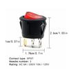 4/5/12pcs 3pin Round Switch LED Waterproof With Color Switch Rocker Switch Can Be Used For Car Motorcycle Boat Bus RV