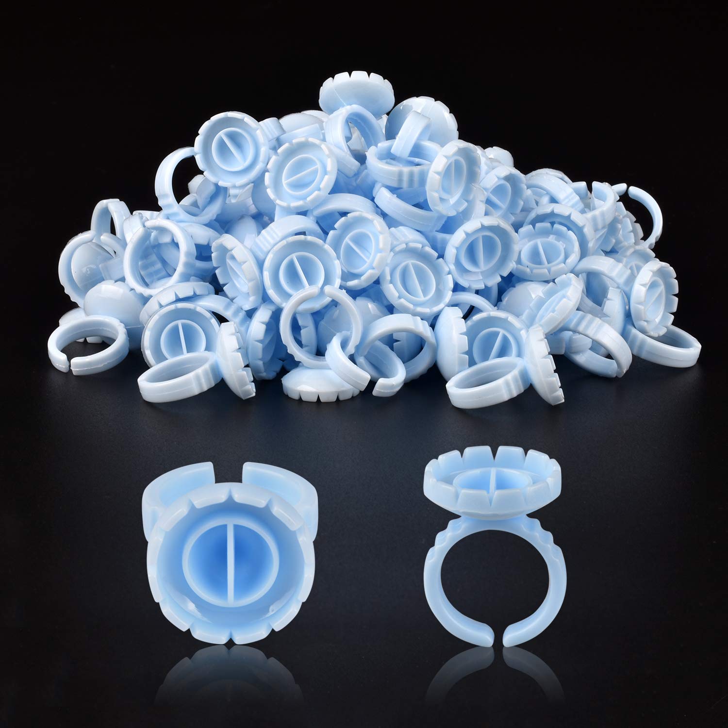 

Fanning Eyelashes Extension Blossom Volume Glue Rings Lash Glue Glue Cups Disposable