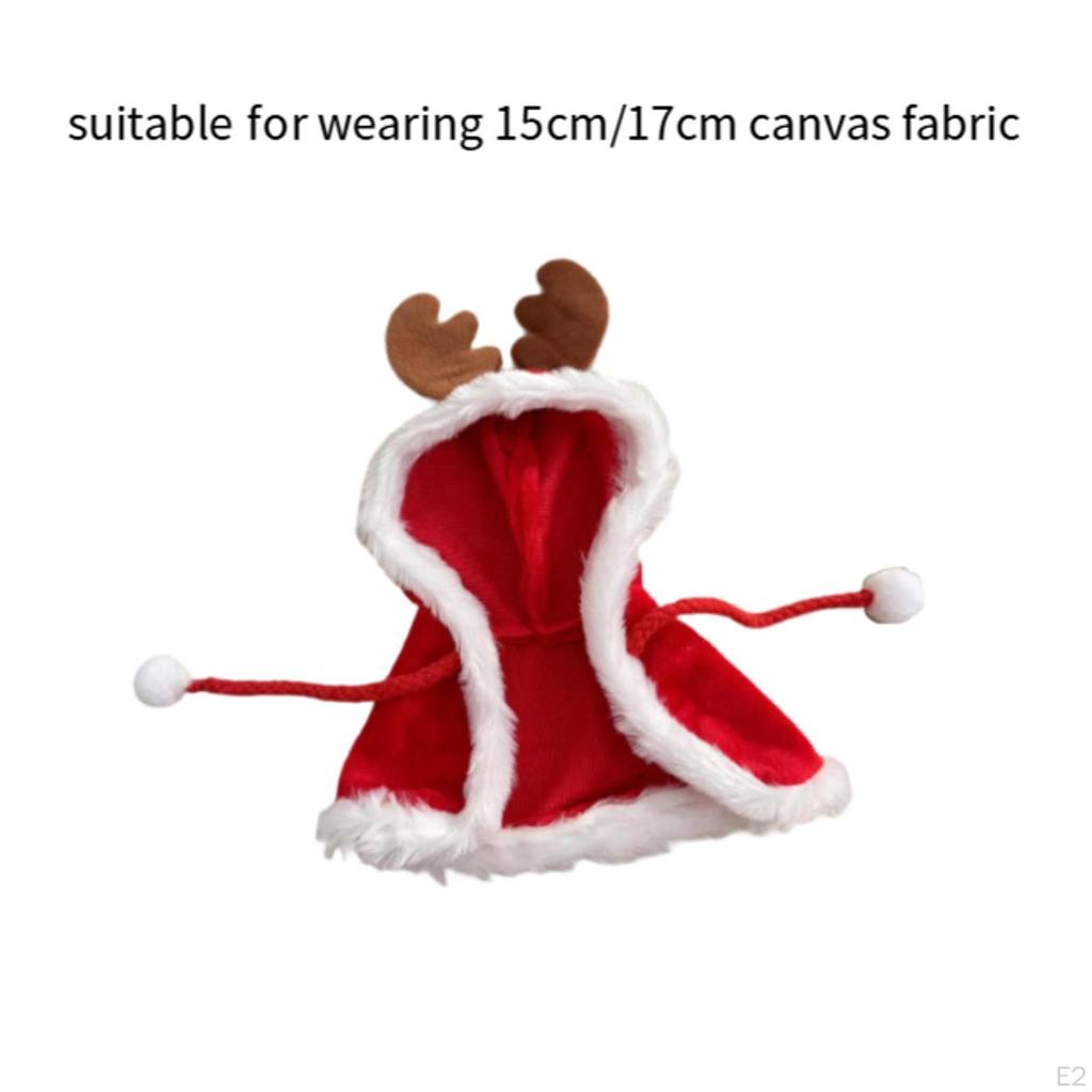 Plush Figure Cape Christmas Outfit DIY Educational Fashion Clothing Photo Props Costumes Dress Up