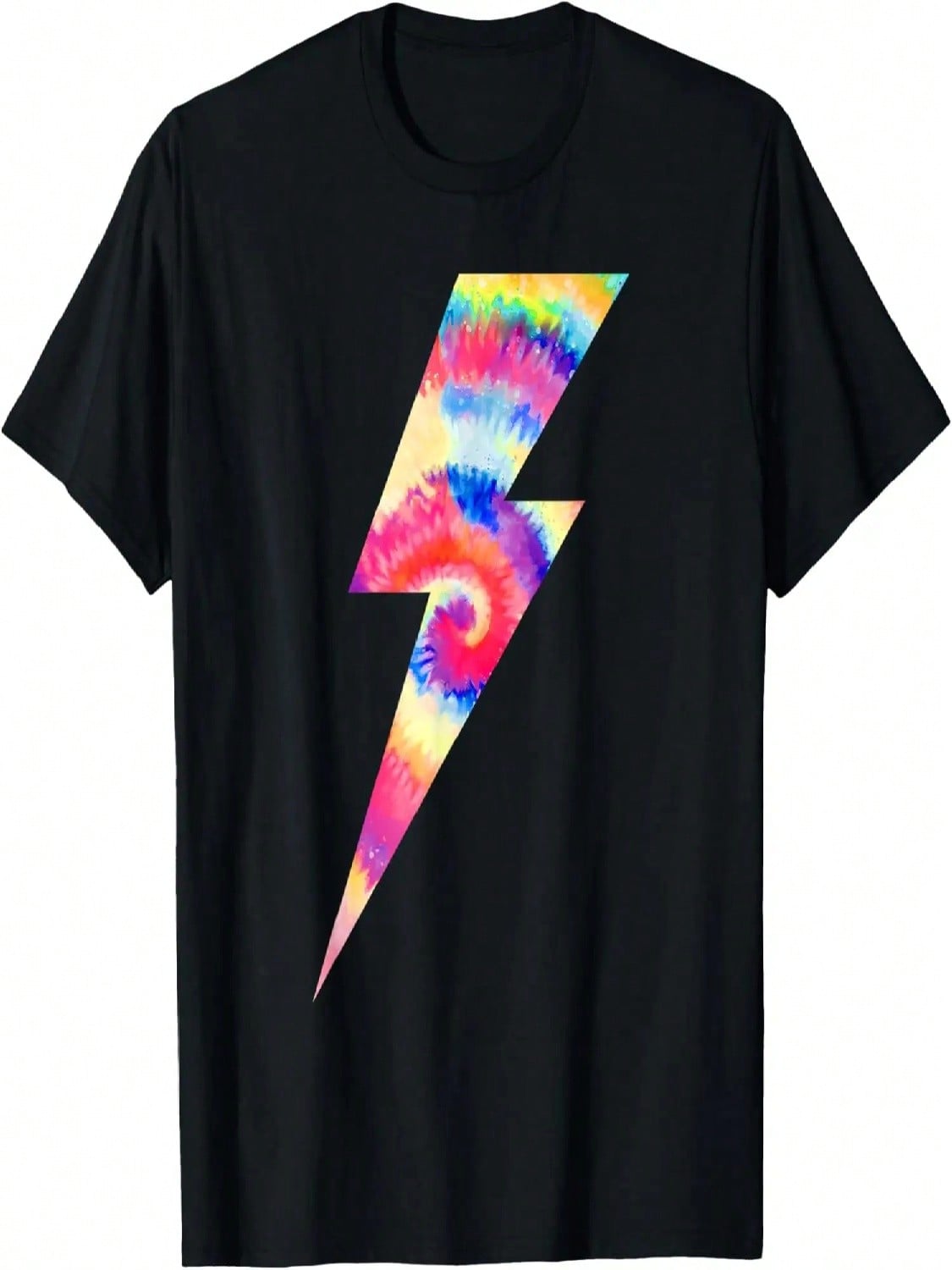 Tie Dye Lightning Bolt T-Shirt S