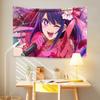 Oshi No Kos Anime Hippie Wall Hanging Tapestries Art Home Decor Kawaii Bedroom Dorm Background Cloth Sofa Blanket Fans Gift