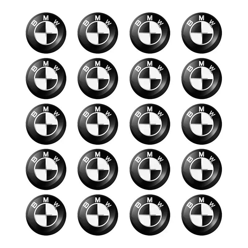 11/14mm Aluminium Bil Fjärrkontroll Nyckel Klistermärke Emblem Auto Tillbehör För BMW Performance F30 F10 E90 F20 E46 E60 E70 E39 E36 E87 E92