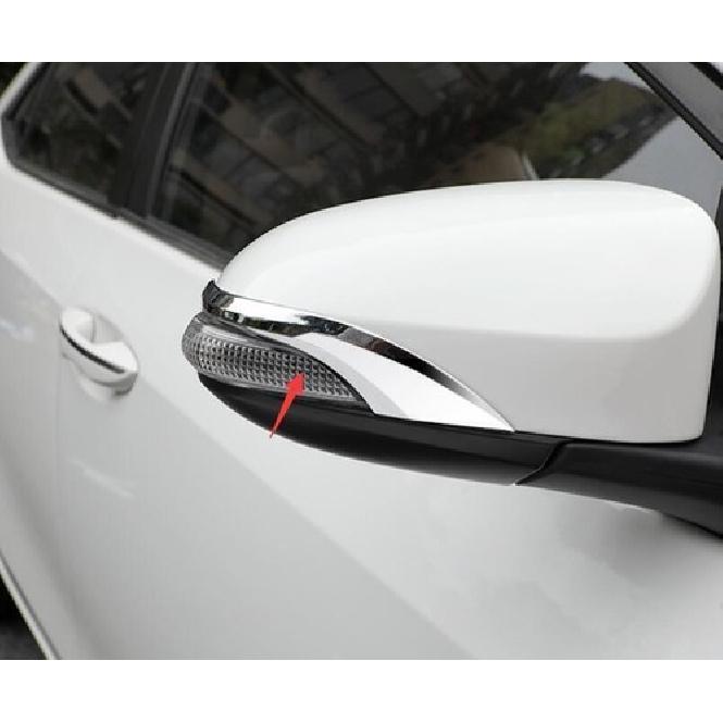 Fit For Toyota Corolla Chrome ABS 14-2018 Anti-Scratch Strip Rear View Mirror