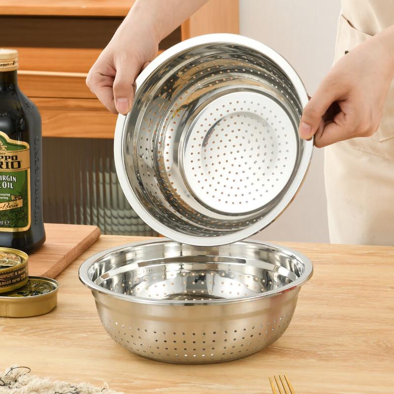 Changqi Stainless Steel Rice Washing Strainer Basket