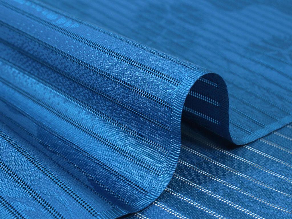 Kimono Kyo Komachi Summer Obiage and Obijime Set Washable Blue Obiage and Blue Lace Obijime by Lamiel (2 Pieces) (Flat Weave)