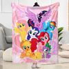 1pc Little Pony Friendship blanket Soft and Warm for Sofa Office Camping Travel Livingroom Great Gift for Friends and Family Comfortable