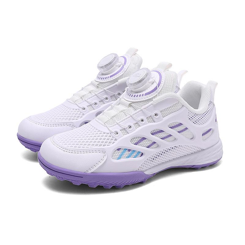 

School season older children s rotating buckle football shoes sneakers boys and girls breathable broken nails lightweight elementary school shoes 30