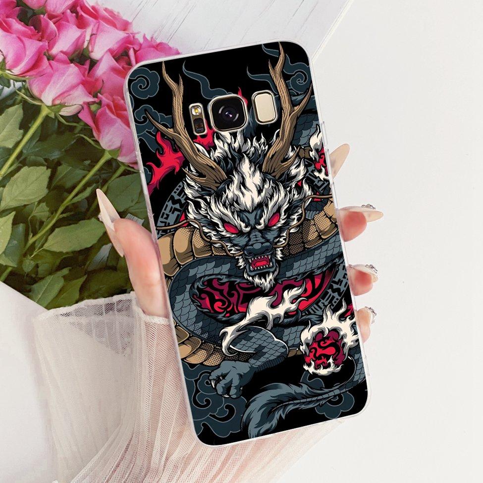 Clear For Samsung Galaxy S8 Plus SM-G955F Cover For Samsung S8+ Case Luxury Crown A-Z Letters 2D Flat Pattern Soft Phone Case