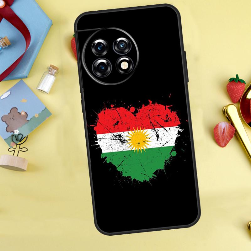Kurdistan Flag Cover For OnePlus 13 13R 12 12R 11 10 Pro 8T 10T OnePlus Nord 4 CE 2 3 Lite N10 N20 N30 Case