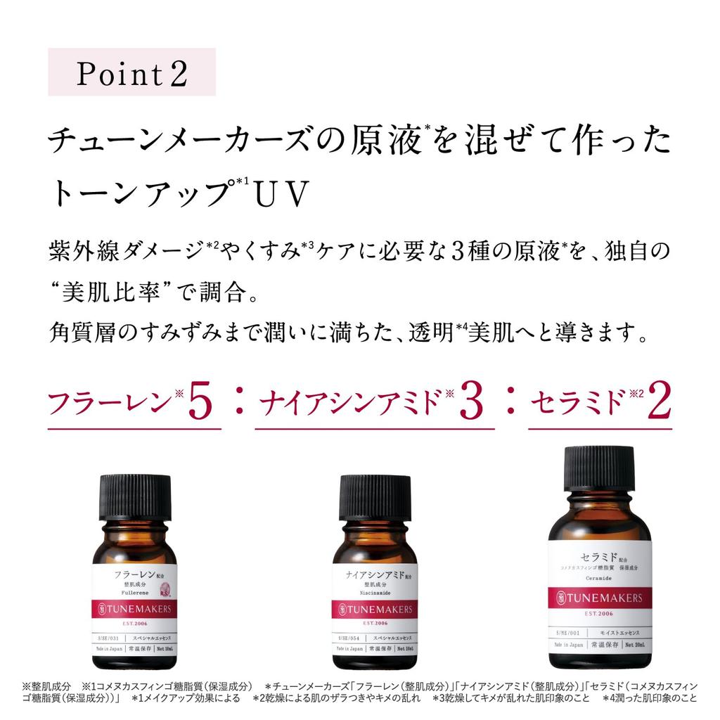 TUNEMAKERS Tone Up UV Pink Makeup Serum Sunscreen, Undiluted, Beige, SPF50+ PA++++, 30ml, Base,