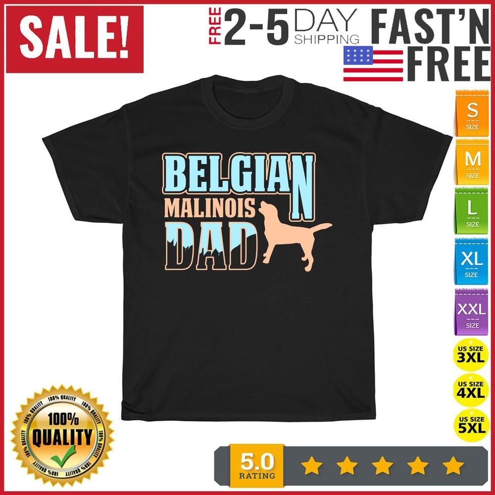 

BELGIAN MALINOIS DADSublimation Vintage T Shirt Men Fashion 2023 Women T Shirt L