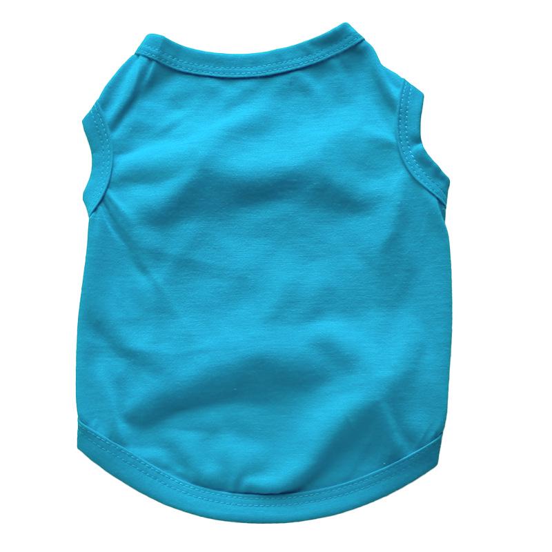 Tricou Vestă Elastică pentru Câini de Culoare Solidă de Primăvară/Vară