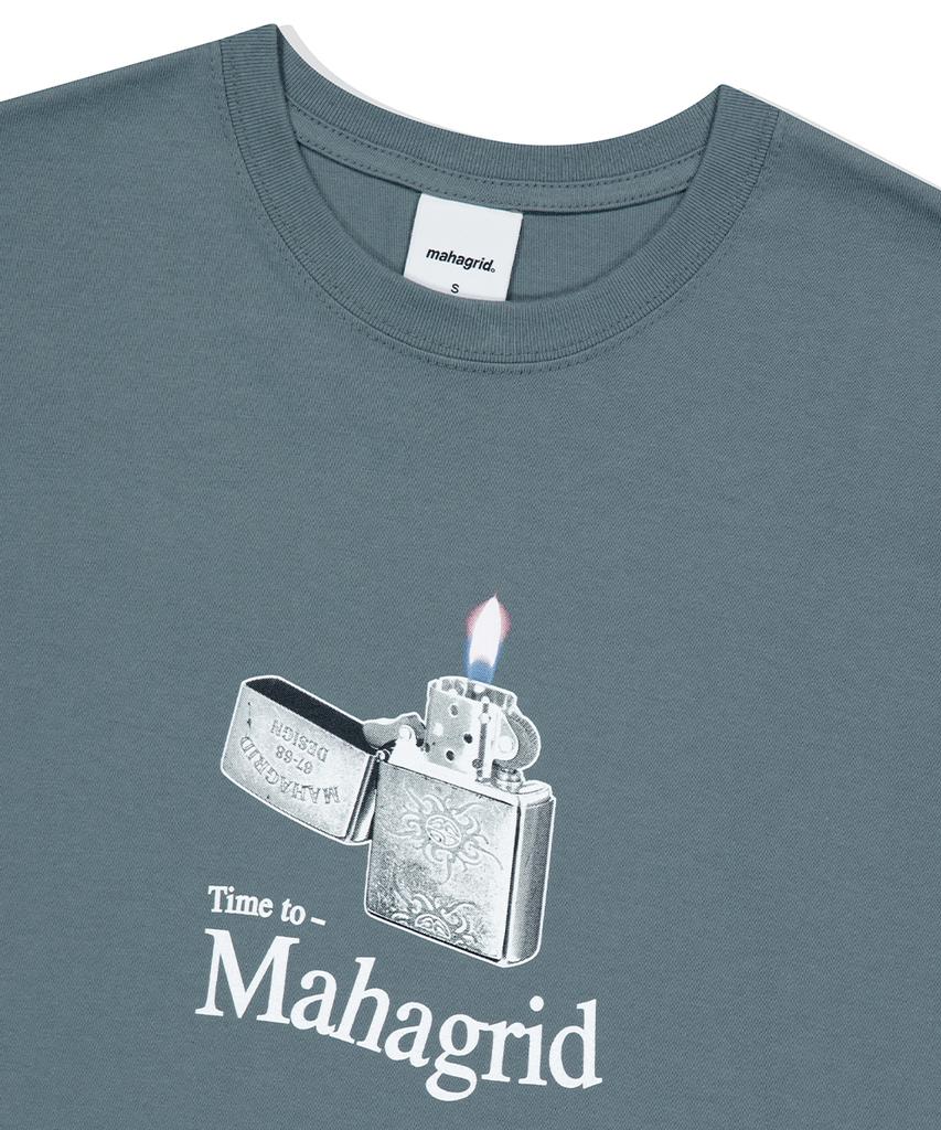 MAHAGRID It’S Time To Ls Tee Gray(Mg2Efmt564A)