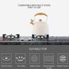 Whistling Kettle 2.5L Stainless Steel Efficient Uniform Heating Stovetop Whistling Tea Pot With Heat Insulation Handle