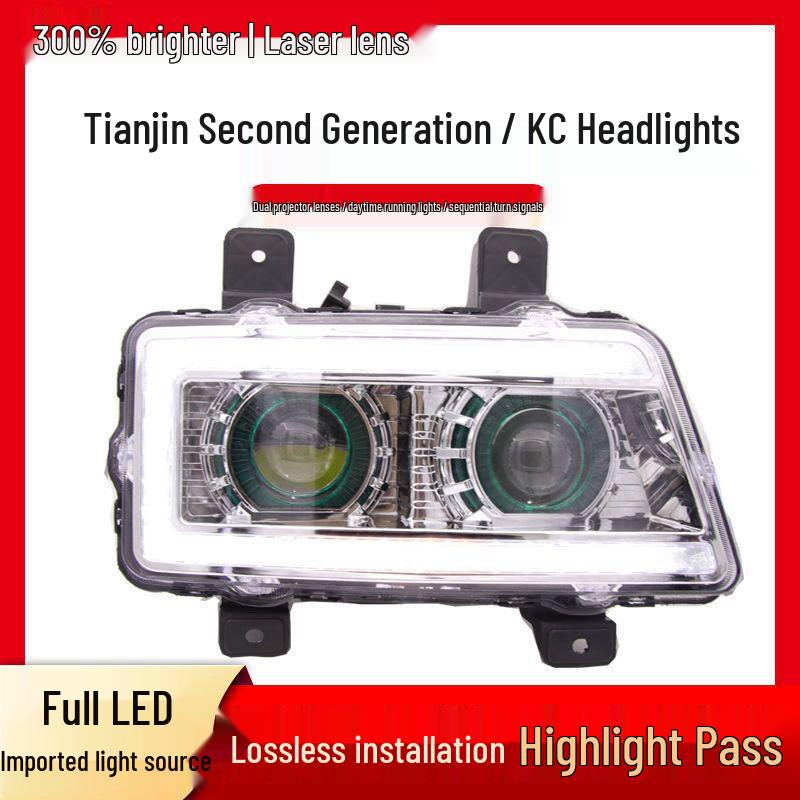 

LED Dual-Lens Flowing Turn Signal Headlight Assembly for Dongfeng Tian Jin/Long KC Tian Jin Right