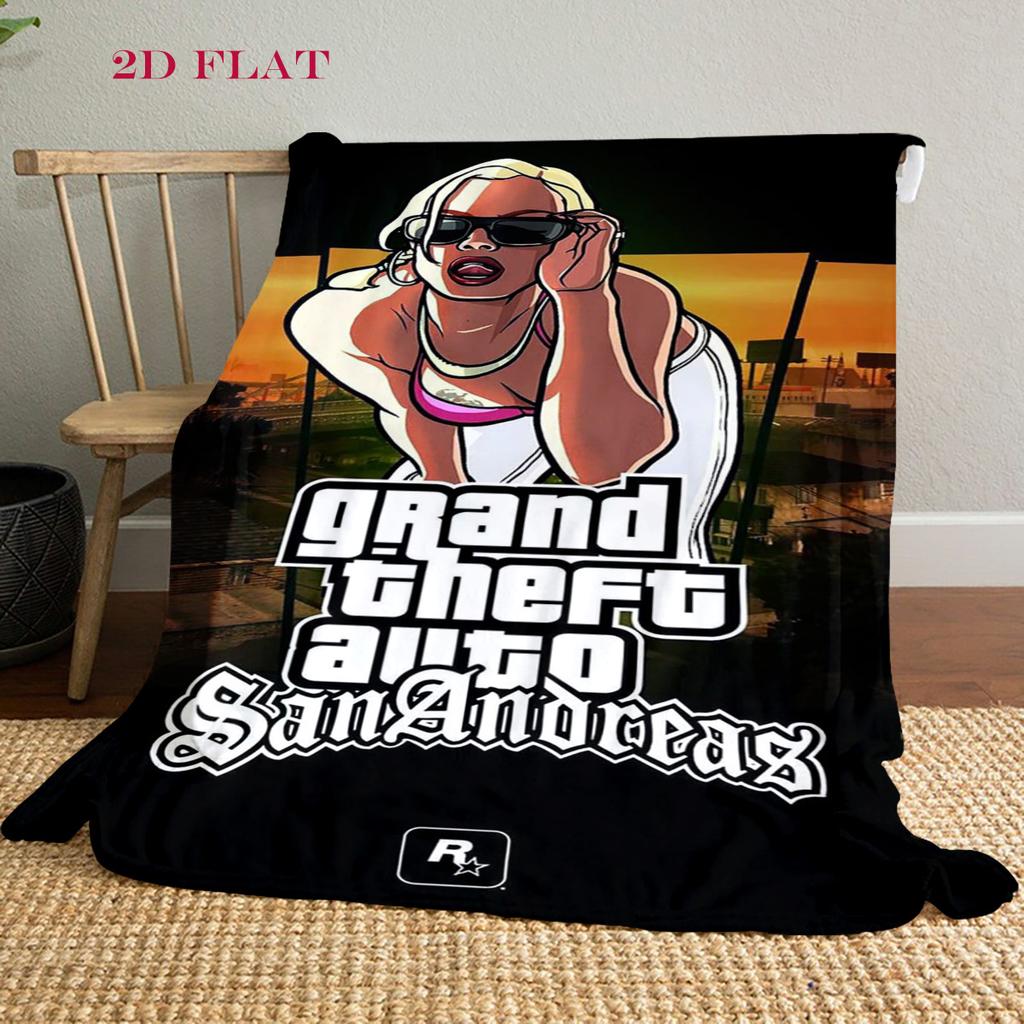 Grand Theft Auto: Coperta Urban Chaos Morbida e confortevole Viaggio in campeggio camera da letto Stampa digitale Coperta da riposo