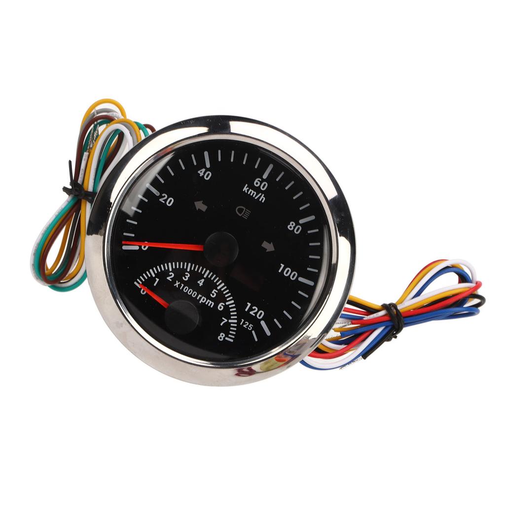GPS Speedometer with Tachometer 8000 RPM 85mm 3 3 8 in GPS Speedometer with Indiction Light for Marine ATV Vehicle