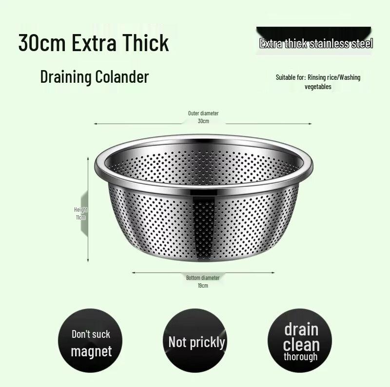 ZISIZ Food Grade Stainless Steel Basin