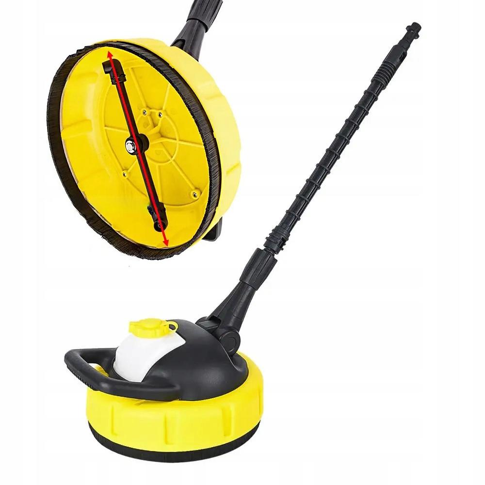 Rosfix HydroBrush T-Racer – Szczotka Obrotowa Z Dozownikiem | Zestaw Z Adapterem QC | Do Kostki, Tarasu, Elewacji | Kompatybilna Z Karcher K1–K7