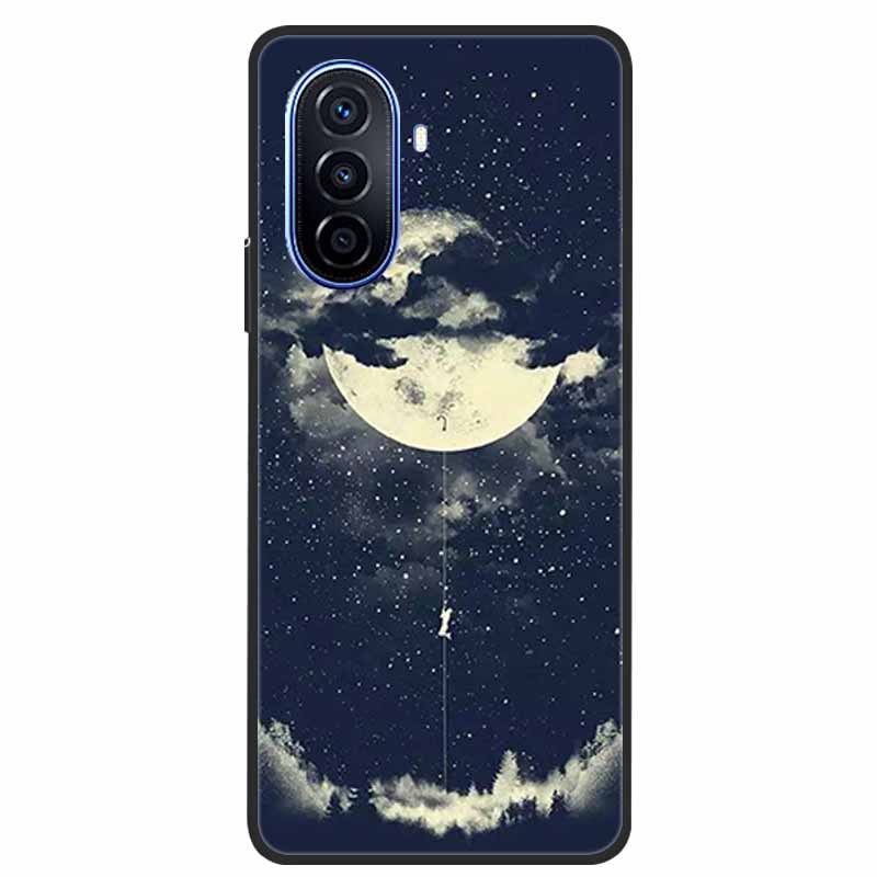 For Huawei Nova Y70 Plus Case Wolf Black Silicone Soft Phone Case For Huawei Nova Y70 Back Cover Case NovaY70 Y 70 Funda Coque