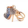 New Crystal Shoe High Heel Pendent Rhinestone Key Purse Bag Keyring Chain Gift