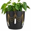 Reflective Crystal Sun Catcher AB Iridescent Rhinestone Plant Pot Decoration  Garden