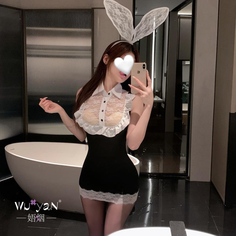 Sexy underwear fun female abstinence rabbit maid c uniform qn mood couple fun underwear products