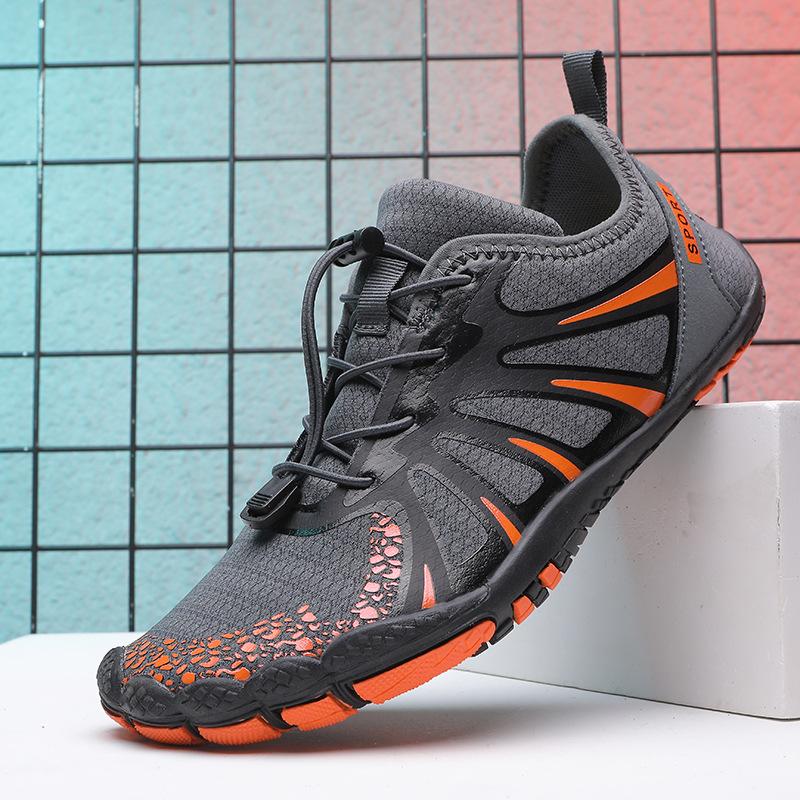 

Уличные большого размера новые уличные пляжные туфли для ходьбы по воде спортивные летние сетчатые мужские и женские походные пятипалые туфли для ручья 47