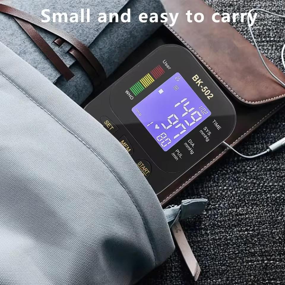 Electric Tonometer Arm Blood Pressure Monitor Digital Heart Beat Rate Pulse Meter Backlight Automatic Home Blood Pressure Meter