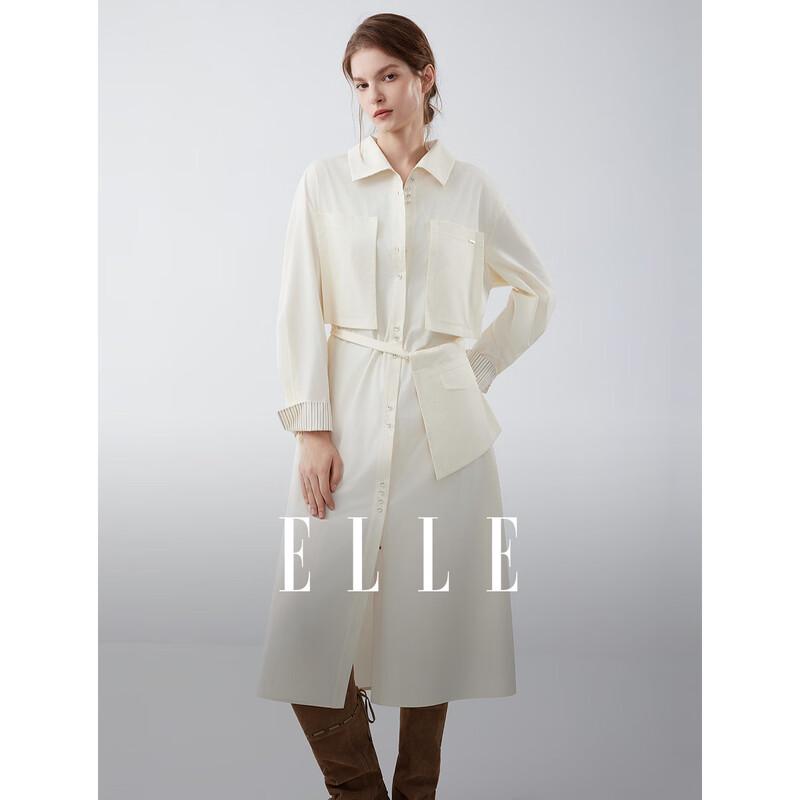 

Женское французское рабочее платье с длинным рукавом от ELLE L
