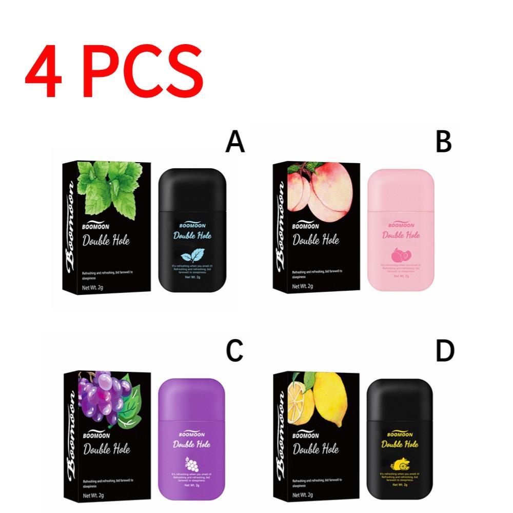 1/3/4PCS New High-end Vital Refreshing Energizing Aromatherapy Nasal Inhaler Fruit Essential Oils Boost Work Focus & Energy