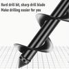 מקדחה ידנית מוט ספירלה לשתילת זרעים, פרחים, ירקות, בחממה עם מקדחה חשמלית ופנס.