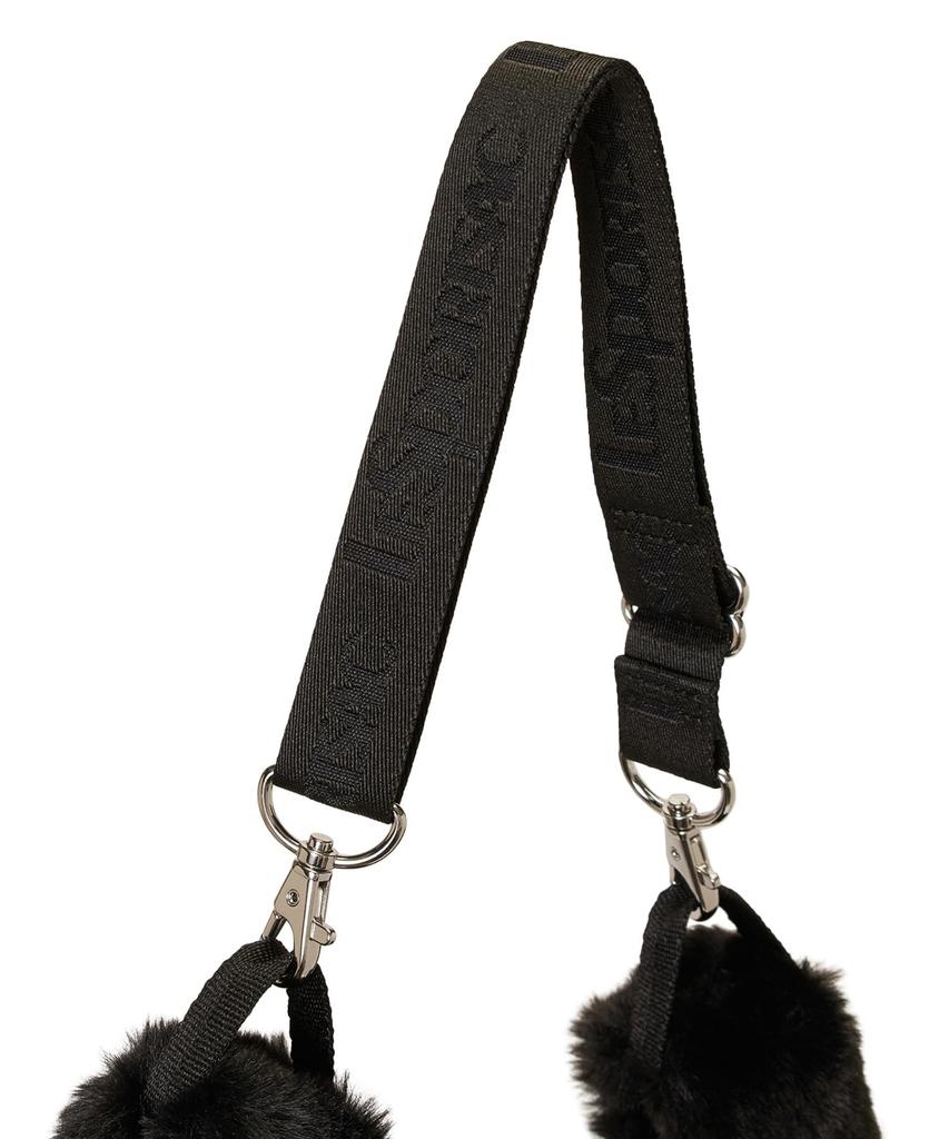 FUR SHOULDER Fluffy Fur TOTE/3030/Black