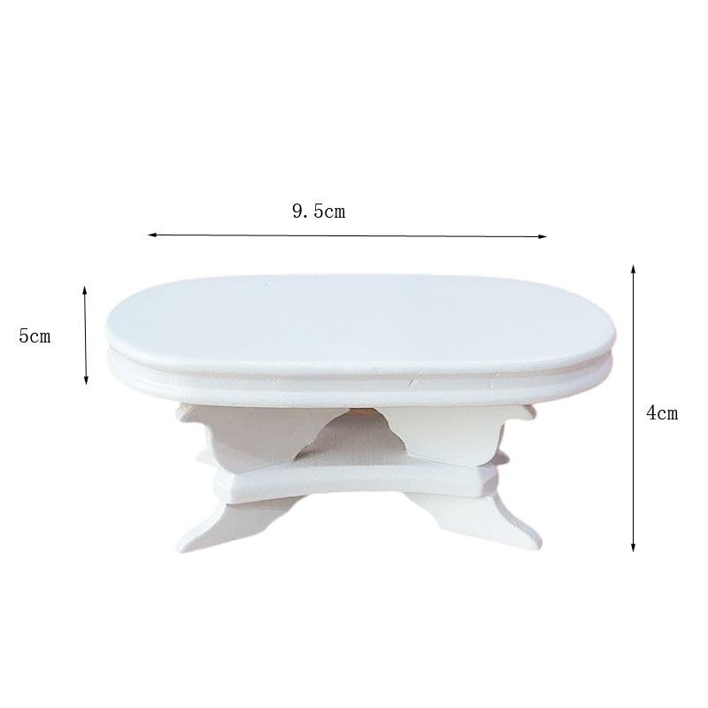 1/12 Simulation Tea Table Model Home Table Living Room Furniture Decor Accessories Pretend Play
