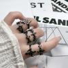 Cross Personality Niche European and American Punk Gender-Free Wind Dark Wind Ring Versatile Couple Ring Trendy Cool