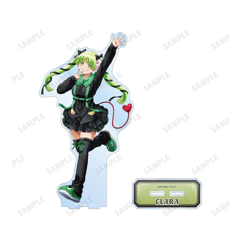 Welcome To Demon Original Valac Clara Black Coordinate Extra Large Acrylic Stand School! Iruma-kun Illustration Ver.