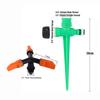 Sada 3 výstupů 360° otočné hlavice postřikovače 1/2" 5/8" trubka Automatické zavlažování zahrady a trávníku Postřikovač zapichovaný do země 1 sada